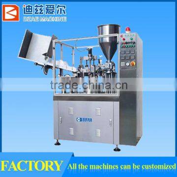 Automatic soft tube filling and sealing machine and toothpaste tube filling machine