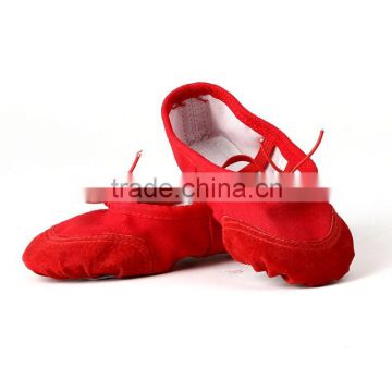 Latest red christmas party canvas dance wholesale shoes