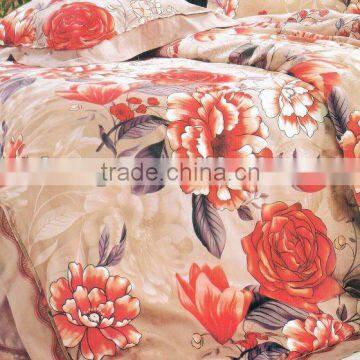 100%Cotton Jacquard Sateen Cotton 4pcs Bedding Set