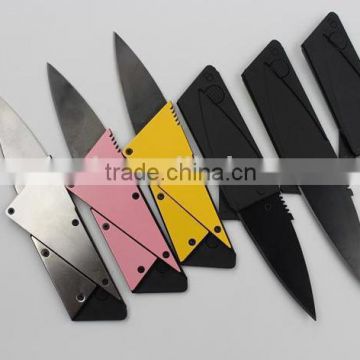 OEM Multi color foldable credit card knife can do customer logo