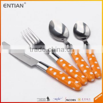 Plastic Handle Cutlery Stainless Steel Flatware