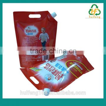 new style stand up spouted pouch for detergent