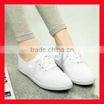 White Women Lace Casual Canvas Shoes Lady Fashion Shoe