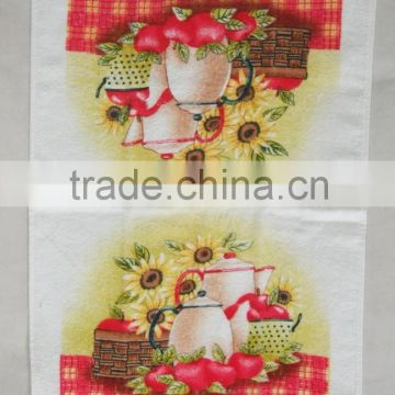 pigment printing cotton printed kitchen towels home textile cleaning towels wholesale alibaba free sample