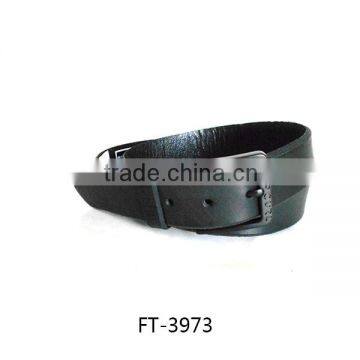 Genuine leather black fashion men belt