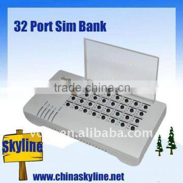 Automatic IMEI Change and sim card emulator, 32 port gsm sim server for goip