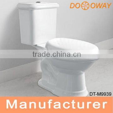 High Size Construction Project Ceramic Siphonic Two Piece Wc Toilet DT-M9939