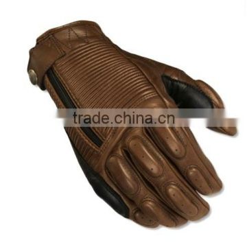 Men Classic Leather Motorcycle Gloves