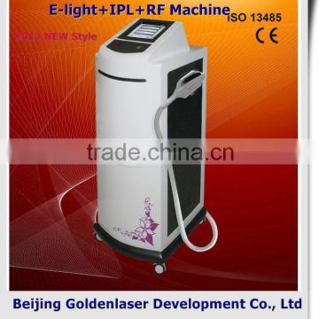 2013 laser tattoo removal slimming machine cavitation E-light+IPL+RF machine waxes cure with regulate temperature control