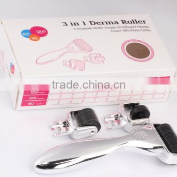 NL-301 2016 Derma Needles Derma Roller 3 in 1 Needles Roller Microneedle Titanium