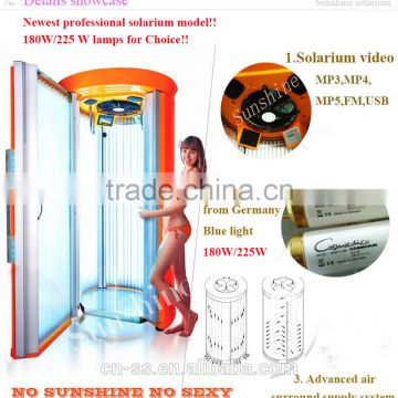 CE/PSE China factory solariums / Vertical tanning solarium/ Stand up solarium equipment