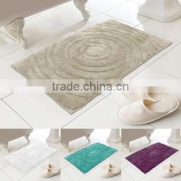 100% Cotton Bathroom Shower Circles Washable Echo Bath Mat 50cm x 80cm