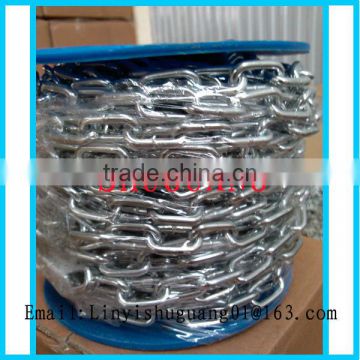 Q235 Bright Electric Galvanized Welded DIN764 Chain With Superior Quality