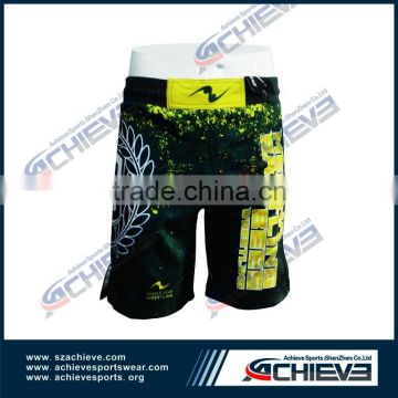 100 polyester custom sublimation training suit mma short fight boxing shorts mma gear pants