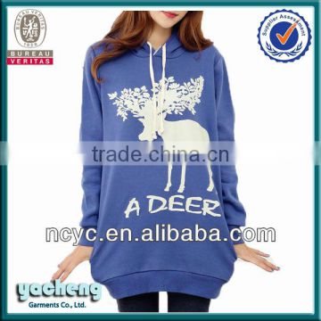 china manufacture animal print women hoodies