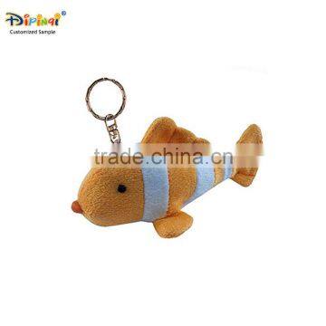 Aipinqi CKHO01 customized orange clownfish keyring plush