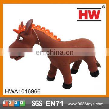 9 Inches Cartoon Donkey Evade Glue Animals Horse Toys