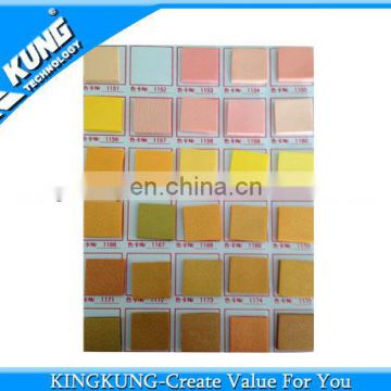 2014 newest color card for PVC airblowing granule