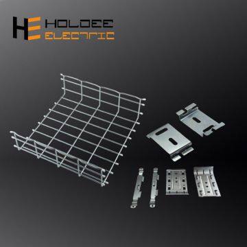 Hot dip galvanized power engineering and communication project straight wire mesh cable tray / zinc basket wire tray low price