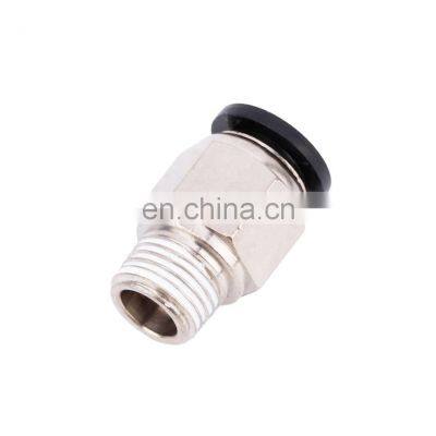 Factory Price PC4-03 Quick Connect Pneumatic Straight Hose Joint Connector One Connect Air Brass Black Pneumatic Fitting
