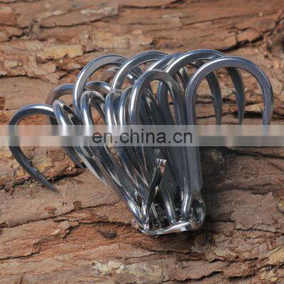 Freshwater sea water tuna  fishing hooks carbon steel  big game fishing hooks treble fish hook