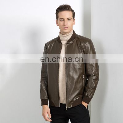 2021 custom Winter Fashion Casual Motorcycle Warm Coat Large Size Suede Men Leather Jackets