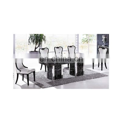 Wholesale Factory Price Marble Dining Table Set Features Soft Mattress 4 5 6 Chair Dining Table Set Modern Dining Tables