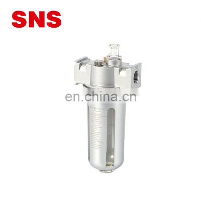 SNS SL Series new type pneumatic air source treatment air filter regulator lubricator