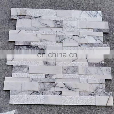 decorative exterior outdoor villa out side culture slabs marble cladding wall stone tiles natural white decoration turkey