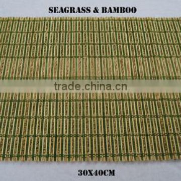 Bamboo and seagrass mat