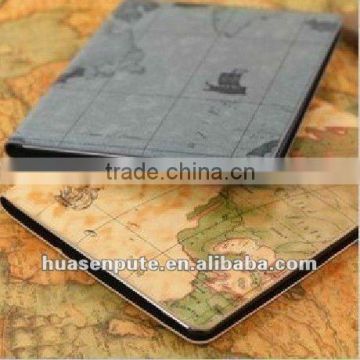 Map Pattern Leather Case Cover for iPad2/iPad3