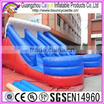 2 Lane Inflatable Plastic Dry Slide For KIds Outdoor Sports