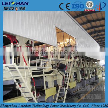 Complete waste paper recycling system/ corrugated cardboard single facer machine