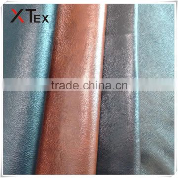 wholesale embossed synthetic imitation leather, vinyl fabrics for sofa furniture raw material price per meter