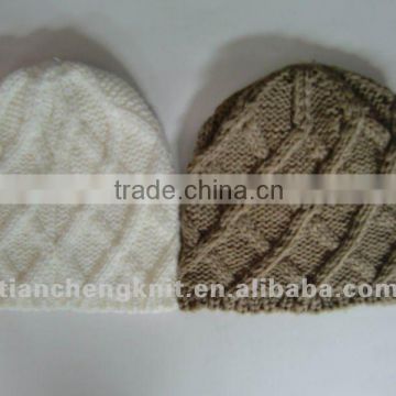 2012 100% acrylic Jacquard knitted beanie
