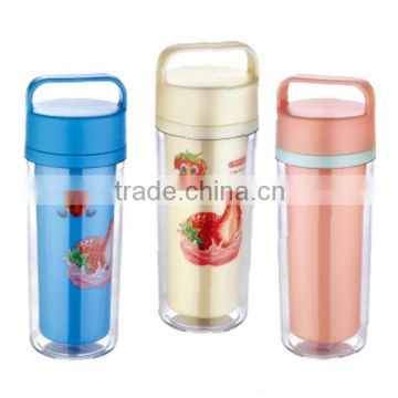 Promotion cheap plastic water bottle with handle
