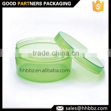 Clear facial mask packaging jar with screw lid 300g