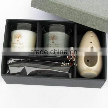 Romantic candle set with incense cone
