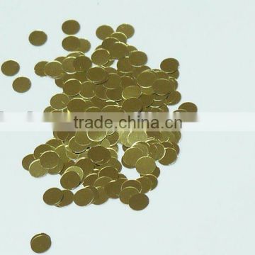 4mm gold Circles Glitters