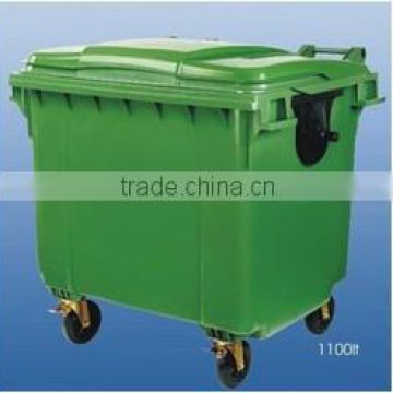 HDPE 1100L dustbin with cover
