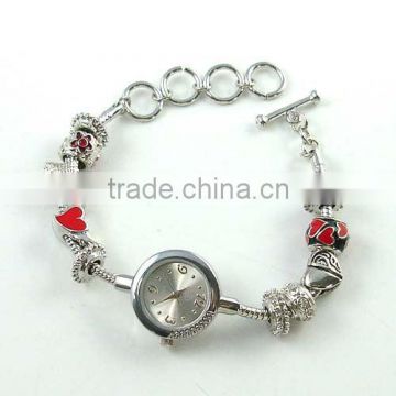 Fashion bracelet with watch,Beads watch