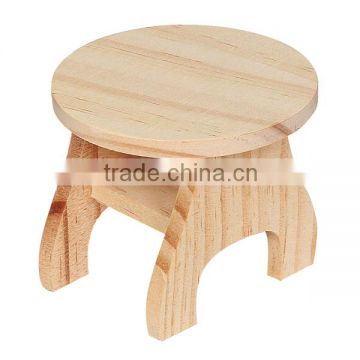 Cute design eco-friendly solid small customized FSC wooden stools