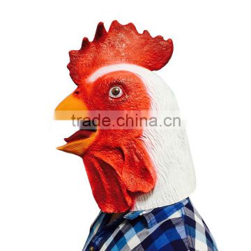 Halloween newest dress up head Latex material big rooster mask for cosplay