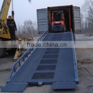 10 tons load capacity adjustable yard ramp fixed hydraulic dock leveler