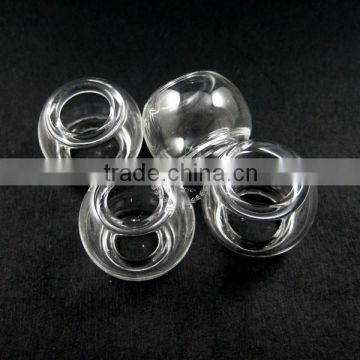 20mm round glass beads bottles with 10mm open mouth transparent DIY glass pendant findings supplies 3070048