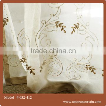 Wholesale 100% polyester latest curtain design sheet designs