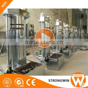 Hydraulic type line for the production of oil in the cold for edible oil