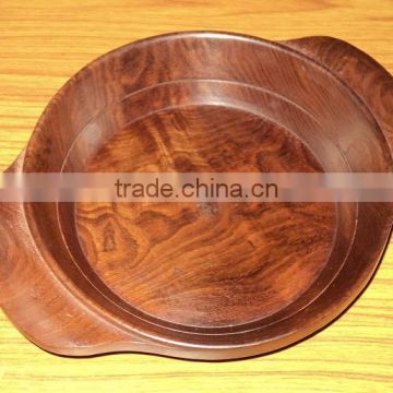 Round Wooden Small Bowl,Food Serving Bowls For Kitchen,Wooden Serving Bowl,Wooden Salad Serving Bowl