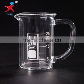 Mini 25ml Pyrex Glass Beakers With Handle