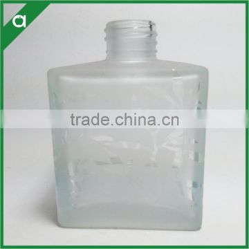 100ml Frost Carving Square Shape Glass Diffuser Bottle